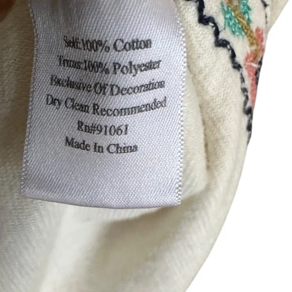 Biya Johnny Was Womens Hooded Embroidered Long Cardigan With Pockets Sz Small